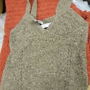 Trina Turk Brown Knit Top
